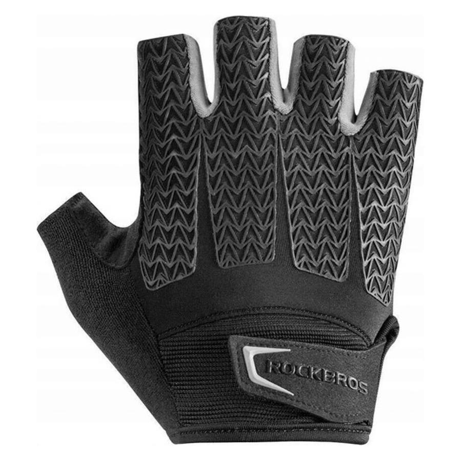 Rockbros S169BGR XXL Fahrradhandschuhe mit Gel-Einsätzen - Grau (XXL) (1701423730)