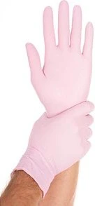 HYGOSTAR unisex Einmalhandschuhe SAFE LIGHT rosa Größe S 100 St.
