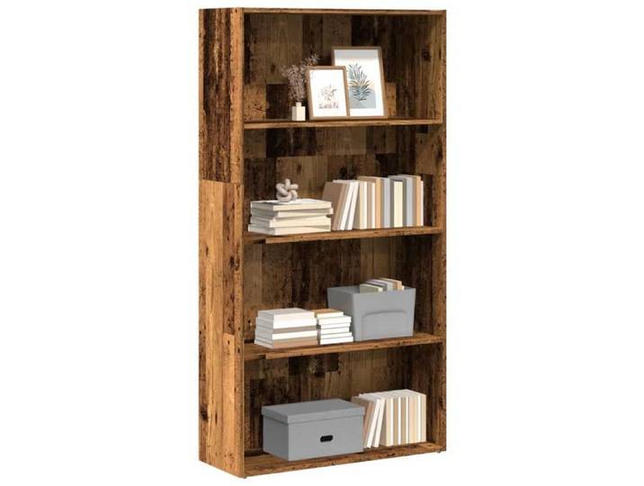 Bibliothèque en bois d'ingénierie - VIDAXL - 80x30x152 cm - Vieux bois - Brun - Compartiments ouverts