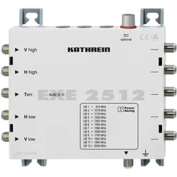 Kathrein EXE 2512 TV-Signalverstärker (Multischalter), SAT Zubehör, Grau