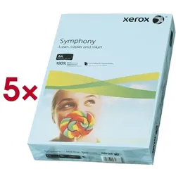 Xerox 5er-Pack farbiges Papier »Symphony« blau