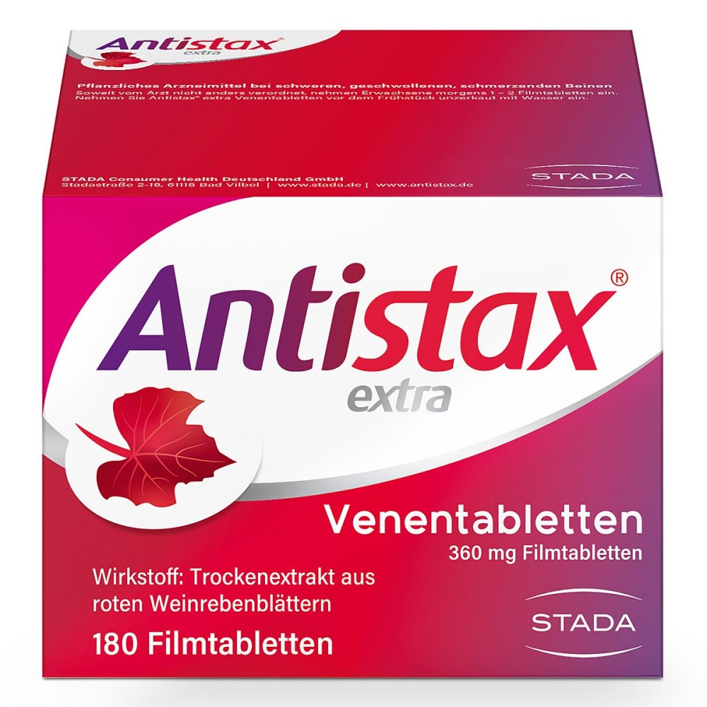 STADA Consumer Health Deutschland GmbH Antistax® extra Venentabletten bei Venenschwäche 16156023