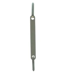 Heftstreifen Metall, 34x150mm, 25 Stück, weiß Q-CONNECT 1012500010