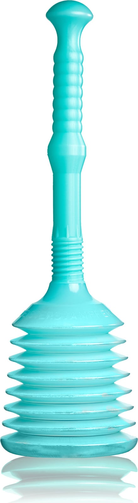 TURBO PRODUKTE Ontstopper met extra grote zuignap voor WC, gootsteen en douche, ijsblauw