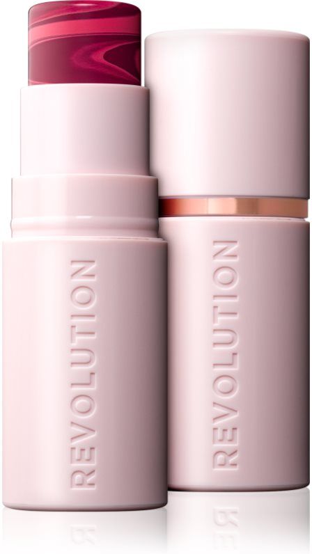 Revolution Skin Silk Blush Stick cream blush in a stick shade Berry Pink Marble 4.5 g
