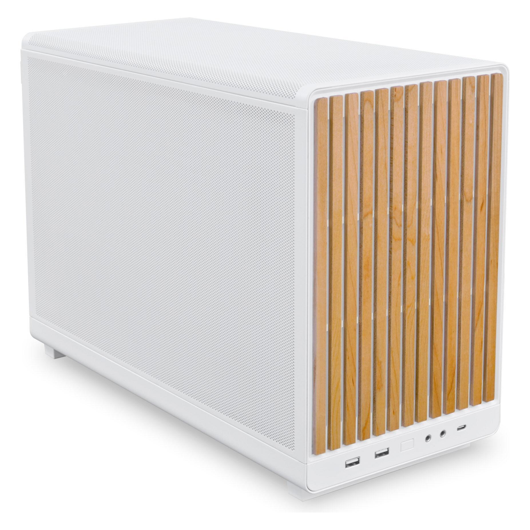 Lian-Li DAN Cases A3-mATX Wood Edition PC-Gehäuse, Micro-ATX - Buchse, weiss (mATX, Mini-ITX) (A3- MATX-WD WHITE)