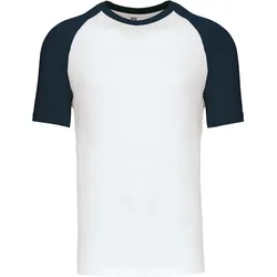Kariban Unisex Baseball T-Shirt K330 white/navy XL