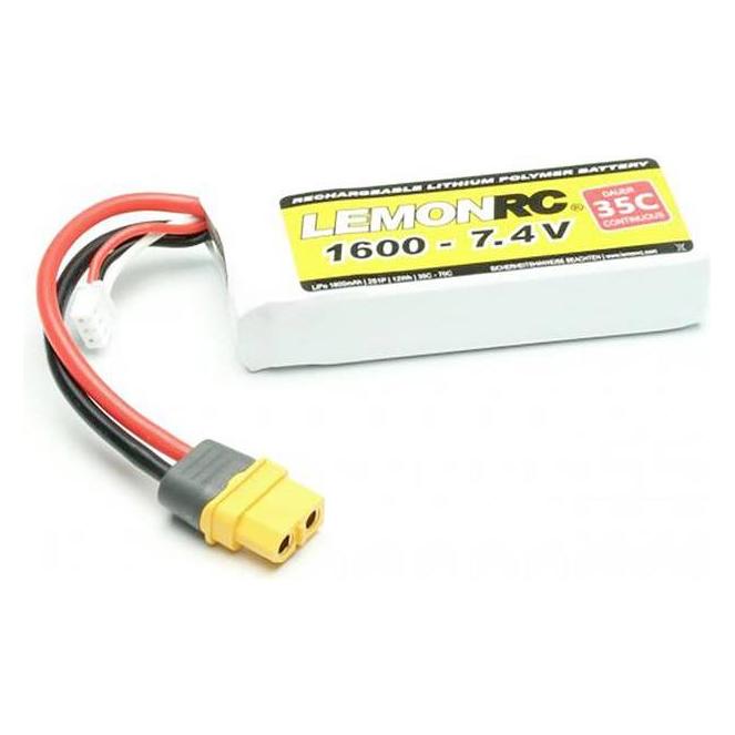 Pichler LEMONRC XT 1600 - 7.4V (35C) Lipo Akku (1600 mAh, 7.40 V) (15713)
