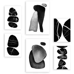 POSTER Set Mit 6 Palladische Gesteine In Liebhaber Abstrakt Ästhetische Dekorative Gemälde Für Ihr Wohnzimmer, Schlafzimmer, Zuhause A3 & A4 Rahmenlos