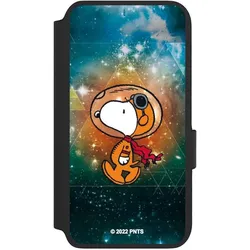 Nivocase Klapphülle für Samsung Galaxy S22 Handyhülle aus Kunst Leder NIVOflip schwarz Astronaut (Samsung Galaxy S22), Smartphone Hülle, Schwarz