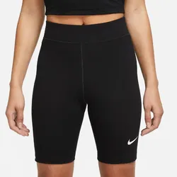 NIKE Sportswear Classics High-Waist 8" kurze Tights Damen 010 - black/sail M