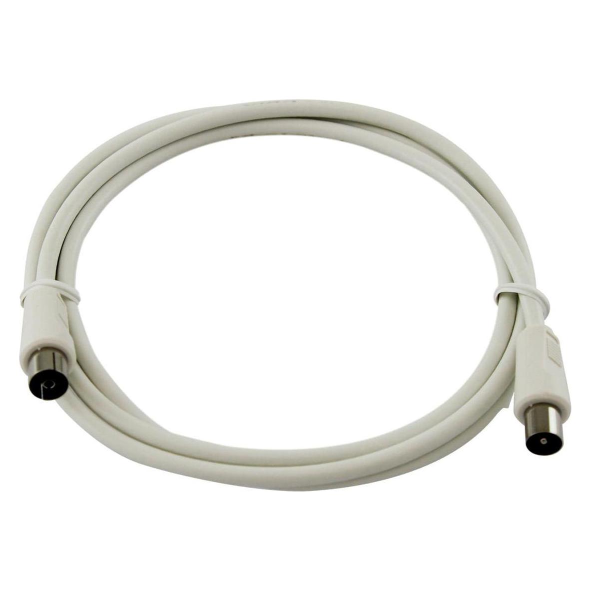 Televes TAK9015G 1.5m IEC IEC Weiss Koaxialkabel (90 dB, Antennenkabel) (TAK9015G)