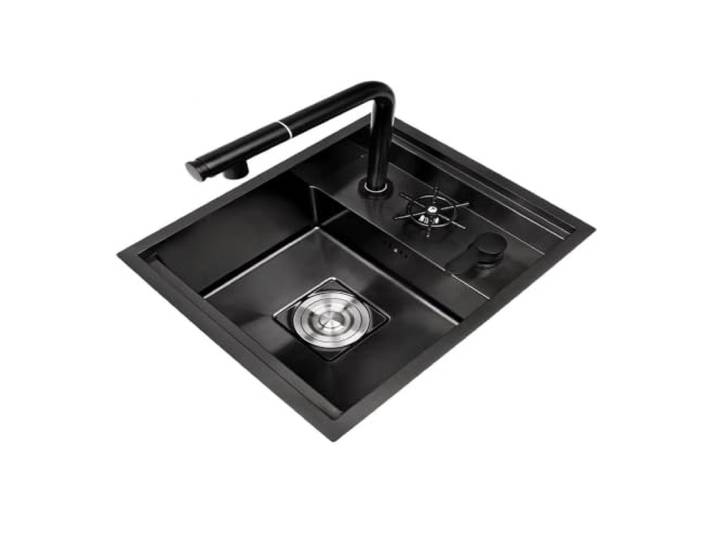 Edelstahlspüle für kleine Wohnmobile – zusammenklappbar, versenkbar Zusammenklappbares, versenkbares Design – ideal für Wohnmobile, Wohnwagen, Bars und kleine Küchen(S45/38cm/17.7/15in)
