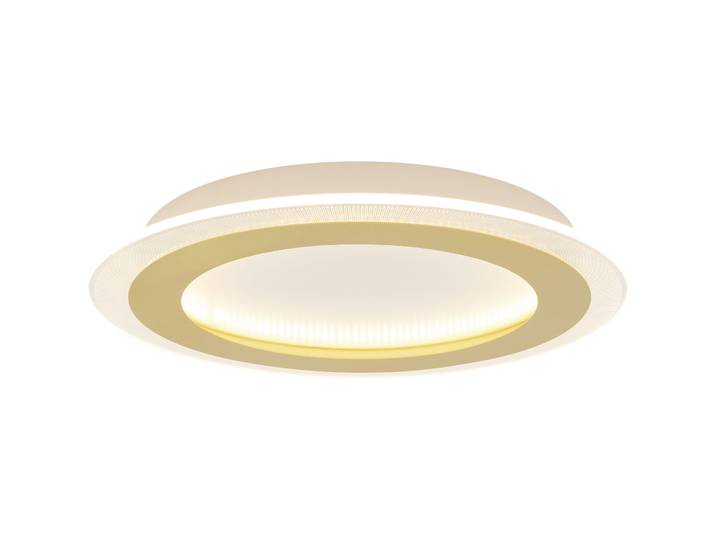 Deckenlampe - Farbe: weiss/gold - LED - Lichtfarbe: Warmweiss - Material: Aluminium/Eisen/Acryl- LED Energiesparlampe