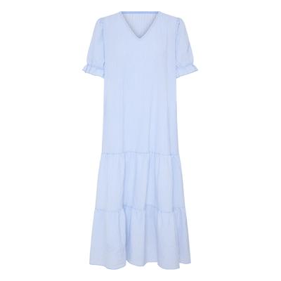 Midikleid SORBET "SORBET Kleid SBXGABIE", Damen, Gr. LXL, Normalgrößen, blau (azurine), Kleider Midikleid