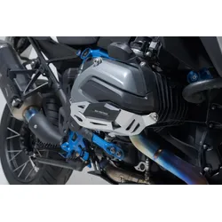 SW-Motech Zylinderschutz - Schwarz/Silbern. BMW R 1200-Modelle (12-18).