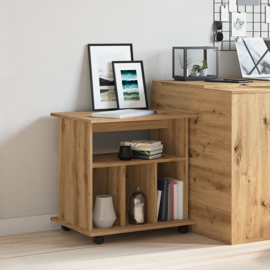 Latitude Run Arienna End Table Artisan Oak 60cm H X 60cm W X 45cm D