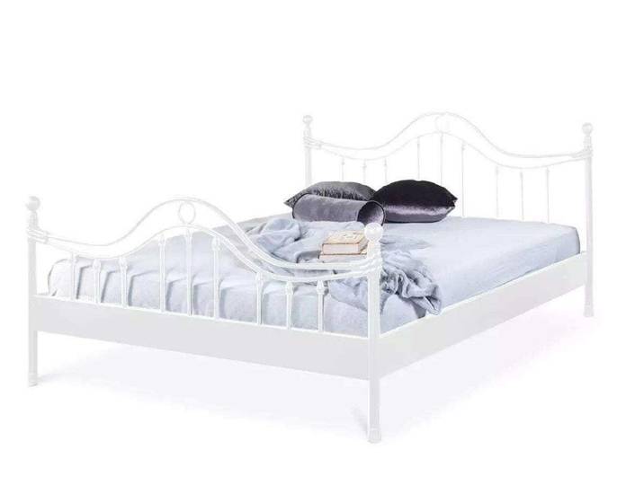 BedBox Metallbett, Metallbett mit dekorativem Kopf- und Fußteil