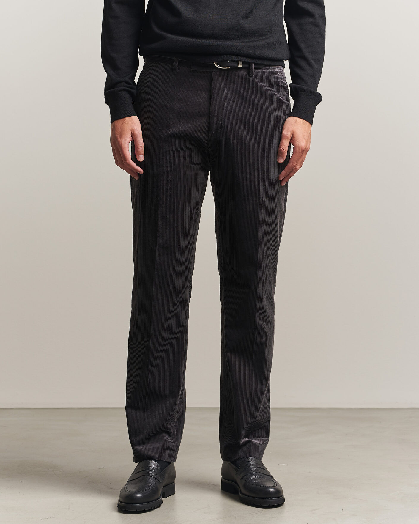 Tiger of Sweden Tense Pleated Corduroy Trousers Phantom men 54 Grå