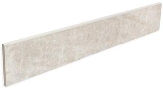The Tile Life Galleria Taj Mahal 3x24 White Porcelain Bullnose Tile - 3 x 24