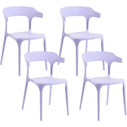 GARTENSTUHL 4er-Set Violett Gubbio