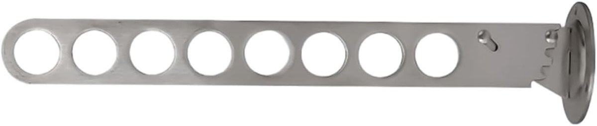 Wandgemonteerd Wasrek - Opvouwbaar Droogrek - Zilver - 35 x 7,4 cm