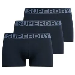 Superdry für Herren. M3110450A 3er Pack Boxershorts aus Bio-Baumwolle, marineblau (S), Heimtextilien, Nachhaltig