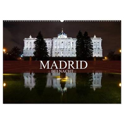 Madrid bei Nacht (Wandkalender 2027 DIN A2 quer), CALVENDO Monatskalender