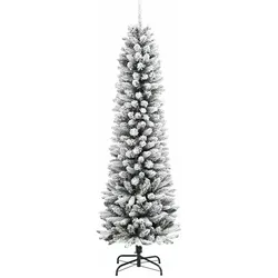 vidaXL, Weihnachtsbaum, Viggo (mit LEDs und Silberkugeln) (180 cm)