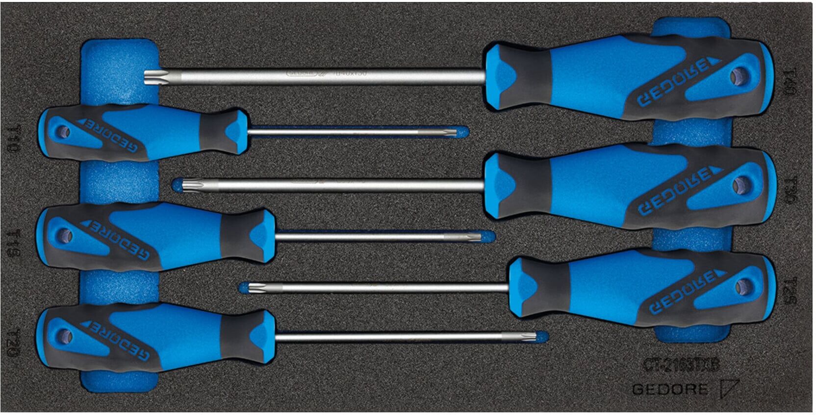 Gedore 1500 CT1-2163 TX Schraubendreher in Check-Tool-Modul (2309157)