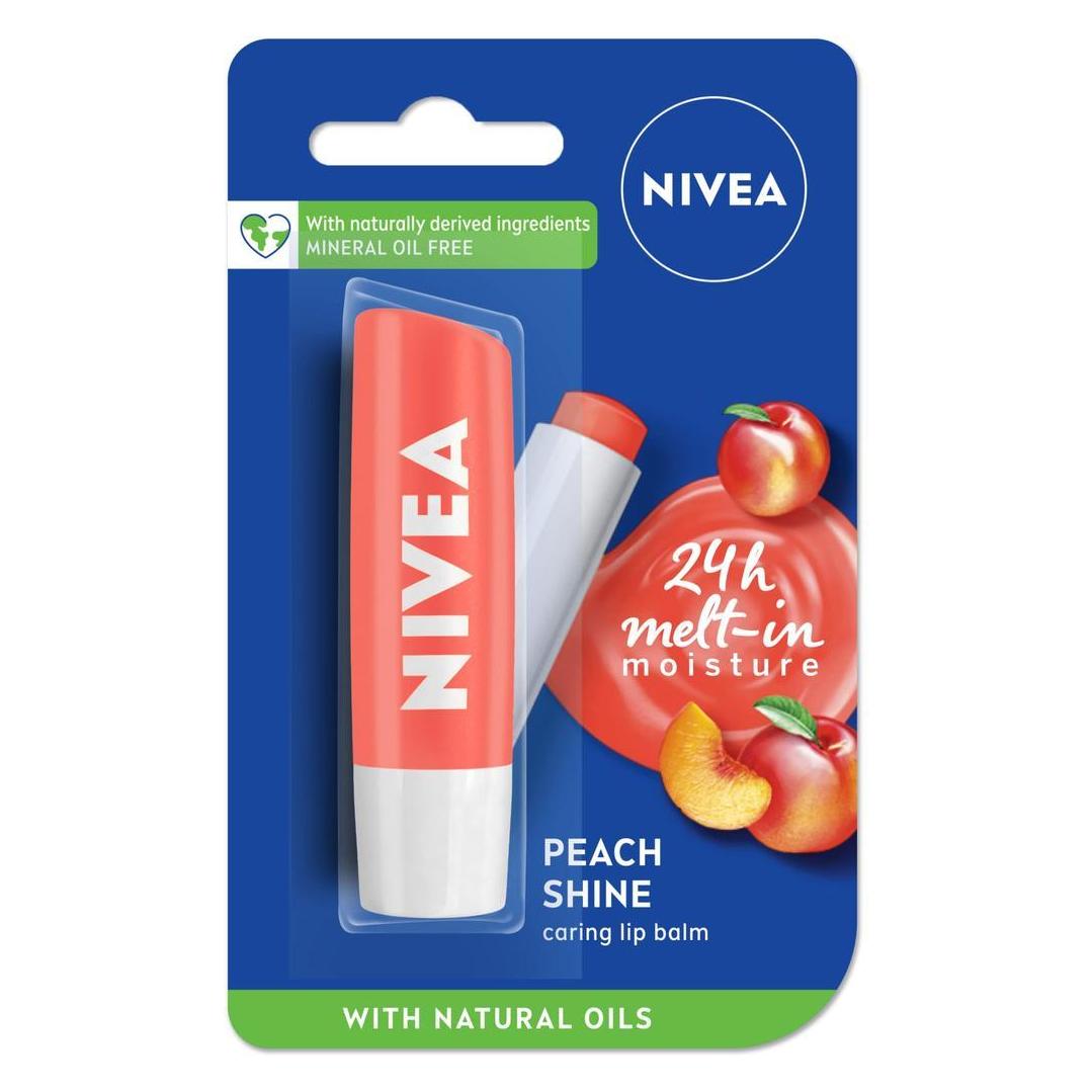 Nivea Peach Shine Nourishing Lipstick 5.5Ml (Lippenbalsam, Lippenpflege Stick, 5.50 ml) (40747873)