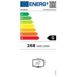 Viewsonic CDE92UW - 92" Ultra-Wide 21:9 (5120 x 2160 Pixel, 92"), Monitor, Schwarz