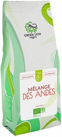 greenLionCoffee Green Lion Coffee - Bio-kaffeebohnen Für Geschäftskunden - Le Mélange Des Andes - 1 Kg - MaxiCoffee