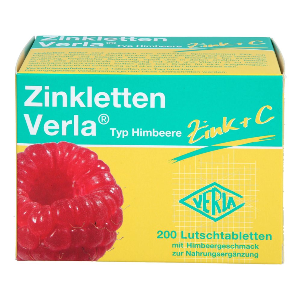 Verla-Pharm Arzneimittel GmbH & Co. KG Zinkletten Verla Himbeere Lutschtabletten 18813413