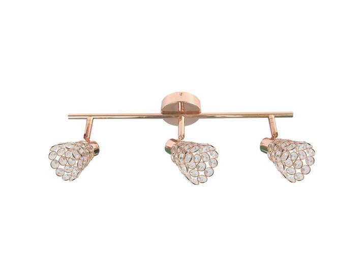 Deckenleuchte Glossy, Roségold, Metall, 55x17x8 cm, klappbar, Lampen & Leuchten, Innenbeleuchtung, Deckenleuchten, Deckenleuchten