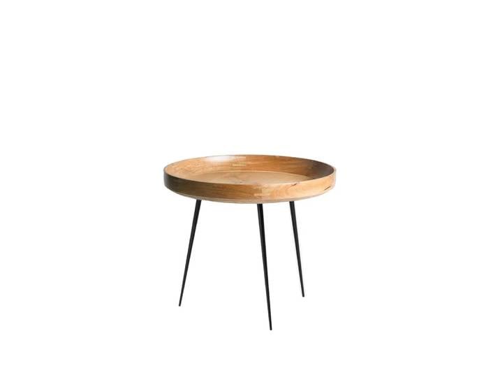 Mater Bowl Large Tisch Mango natur, schwarzes Gestell