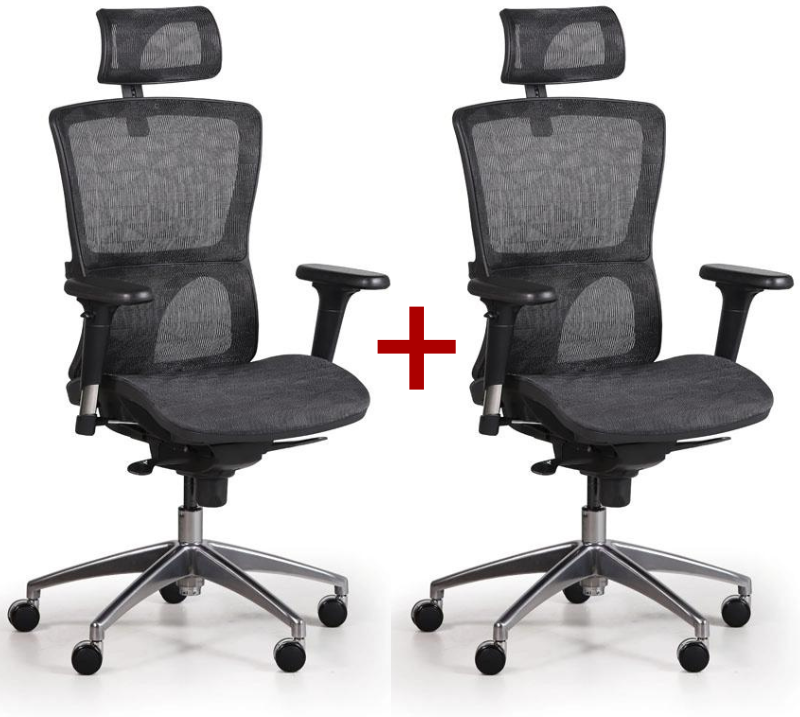 B2B Partner Bürostuhl LEXI 1+1 GRATIS, schwarz