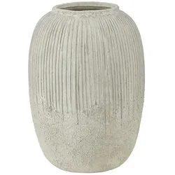 HOME STORY Vase   ¦ grau ¦ Steinzeug ¦ Maße (cm): H: 24,5  Ø: 17.5