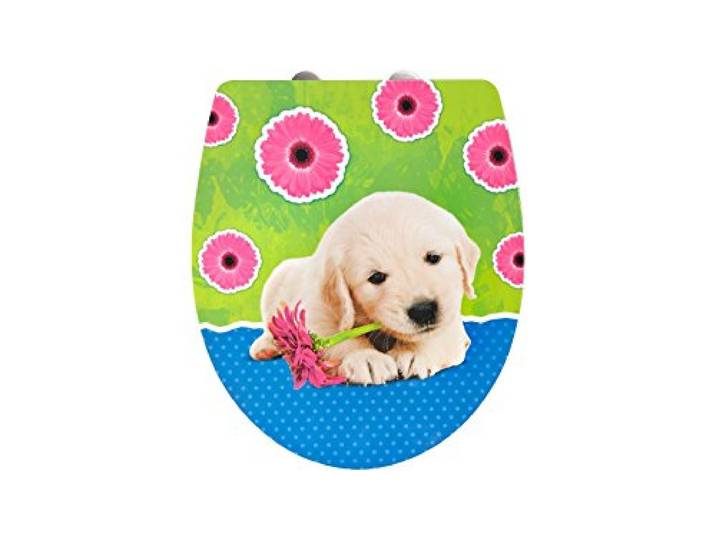 ADOB, Design WC Sitz Klobrille Puppy, Absenkautomatik, abnehmbar zur Reinigung, 60879
