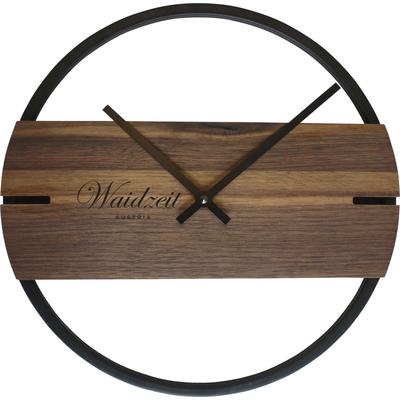Wanduhr CHRISTOFFEL "Novum", braun (walnuss), H:3cm, Wanduhren, Wanduhr