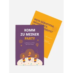 Einladungen zum Geburtstag  selbst gestalten mit Spruch und Fotos im Onlinedesigner bei Meine-Kartenmanufaktur.de