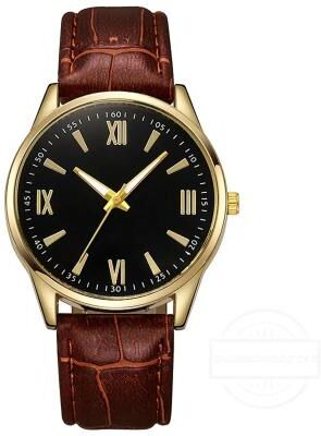Inspire Select Luxury Minimalist Men's Quartz Watch Ultra Thin 40mm Business Leather Band Wristwatch brown And Black