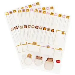Legami Set mit 66 selbstklebenden Etiketten Teddy Bear