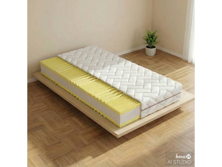 Matelas en mousse froide Exclusive 80 x 200cm Âme : mousse froide Revêtement : toile double Blanc