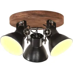 vidaXL Deckenlampe Industriestil 25 W Schwarz 42x27 cm E27