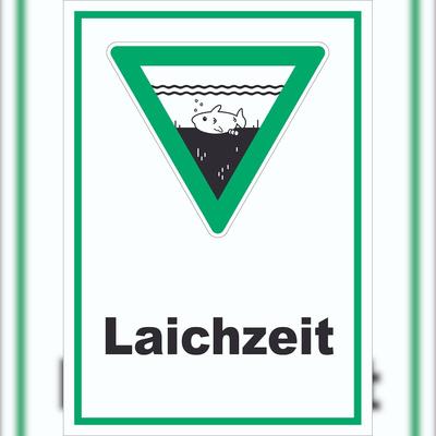 HB-Druck Laichzeit Schild A5 (148x210mm)