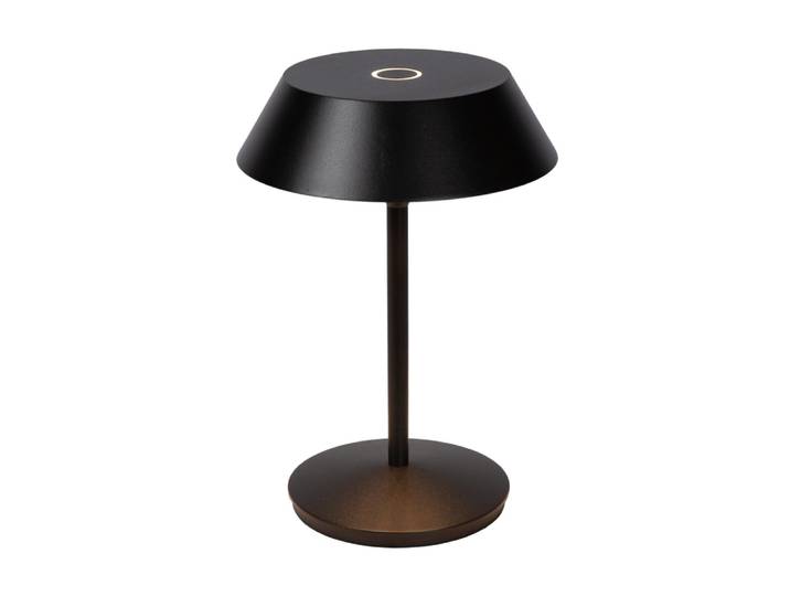 Lampe de table rechargeable noir