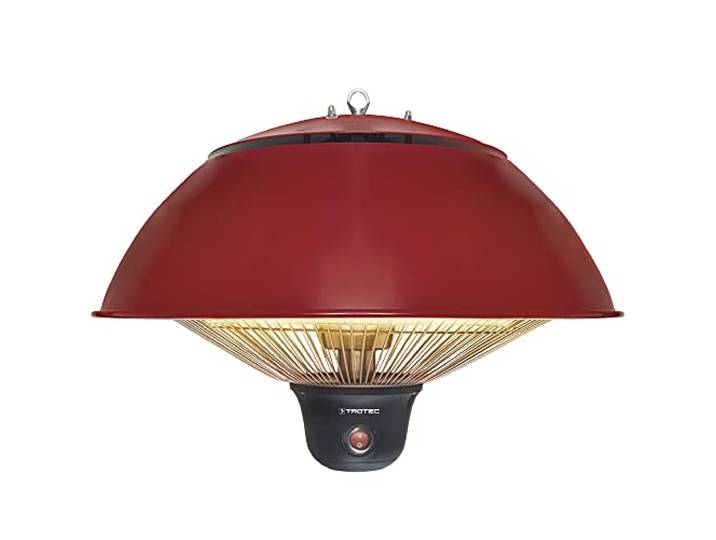 TROTEC Chauffage infrarouge plafond IR 1510 SC Radiateur de terrasse Suspendu Chauffage Infrarouge matériel de montage incl. Chauffage de terrasse 1.500 W IP34