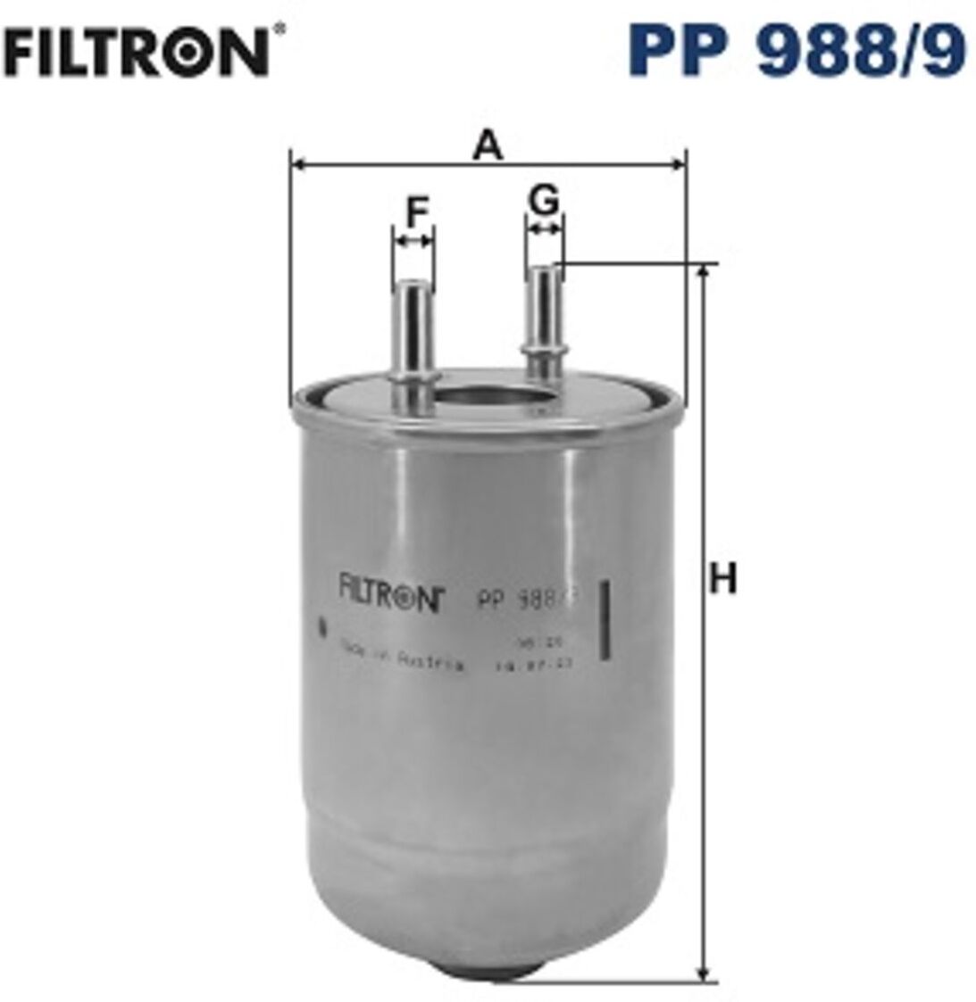 Kraftstofffilter FILTRON PP 988/9
