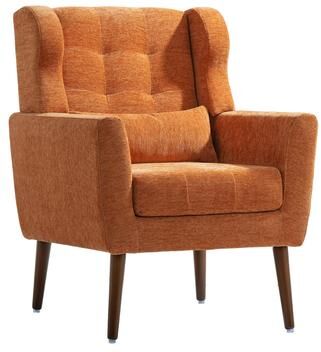 Modern Accent Chair Upholstered Foam Filled Living Room Chairs Comfy Reading Chair